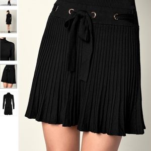 venus pleated sweater dress
